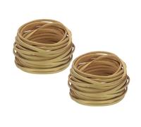 QUARKZMAN Cordino Finta Pelle, Cordino Pelle Scamosciata, 5.5 Yards 2.6mm Corda Piatta, Filo per Bracciale, Collana, Perline, Gioielli, Diy, Arte e Artigianato, Oro, 2pz