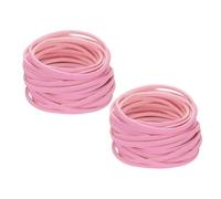 QUARKZMAN Cordino Finta Pelle, Cordino Pelle Scamosciata, 5.5 Yards 2.6mm Corda Piatta, Filo per Bracciale, Collana, Perline, Gioielli, Diy, Arte e Artigianato, Rosa, 2pz