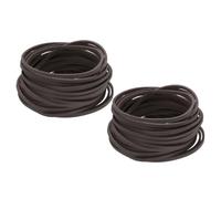 QUARKZMAN Cordino Finta Pelle, Cordino Pelle Scamosciata, 5.5 Yards 2.6mm Corda Piatta, Filo per Bracciale, Collana, Perline, Gioielli, Diy, Arte e Artigianato, Marrone Scuro, 2pz