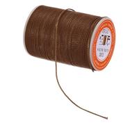 QUARKZMAN Cordone Cerato 0.8mm 60 Iarde Filo Perline Cerato Cordone Cerato Perline Filo Pelle Per Creazione Gioielli Cucitura Pelle Marrone Scuro
