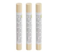 QUARKZMAN Crayon per Riparazione Mobili, 3pz - Stucco per Cera per Legno, Ritocco Pennarelli per Mobili - per Coprire Graffi Fori Tavoli Scrivanie Pavimenti Legno, Giallo Bianco