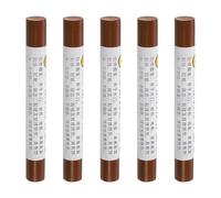 QUARKZMAN Crayon per Riparazione Mobili, 5pz - Stucco per Cera per Legno, Ritocco Pennarelli per Mobili - per Coprire Graffi Fori Tavoli Scrivanie Pavimenti Legno, Teak