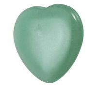 QUARKZMAN Cristalli Cuore Pietre Curative Aventurina Verde Pietra Naturale Amore Energia Positiva Feng Shui Palma Pietra Antistress Gemma 1.2" Per Equilibrio Meditazione Ansia