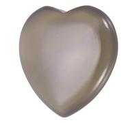 QUARKZMAN Cristalli Pietre Curative A Forma Di Cuore Agata Grigia 1.2" | Pietre Naturali, Per Amore Energia Positiva Feng Shui Palma Pietra Antistress Gemma, Per Bilanciamento Meditazione