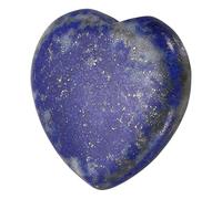 QUARKZMAN Cristalli Pietre Curative A Forma Di Cuore Lapislazzuli Naturale Energia Positiva FENG Shui Palma Pietra Antistress Gemma 1.2" Per Equilibrio Meditazione Ansia Mitigazione