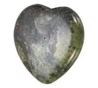 QUARKZMAN Cristalli Pietre Curative A Forma Di Cuore Pietra sa Del Drago Pietra Da Massaggiare Naturale Amore Energia Positiva Feng Shui Palma Gemma Antistress 1.2" Per Equilibrio