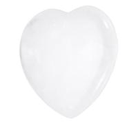 QUARKZMAN Cristalli Pietre Curative A Forma Di Cuore Quarzo Iallino Naturale Amore Energia Positiva Feng Shui Palma Pietra Antistress 1.2" Per Equilibrio Meditazione Ansia Mitigazione