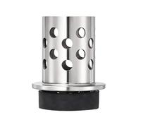 QUARKZMAN Crogiuolo Perforato in Fusione, 2.5" x 4" Acciaio Inossidabile 304 con Flangia A Parete E Base per Vuoto, Strumento per Creazione di Gioielli Professionale O Fai da Te