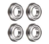 QUARKZMAN Cuscinetto a Sfera Flangiato F688Zz, 4 Pezzi 8x16x5mm Cuscinetti Flangiati Abec1 a Doppia Schermatura in Acciaio Cromato