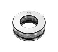 QUARKZMAN Cuscinetto A Sfere A Spinta, Foro 35mm Diametro Esterno 68mm Spessore 24mm 51307 Singola Riga Rullo, Cuscinetto Assiale A Sfere Acciaio Cromato, ABEC5