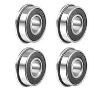 QUARKZMAN Cuscinetto a Sfere Flangiato Fr6-2Rs 3/8 x 7/8 x 9/32 Pollici Doppio Sigillato in Acciaio Al Cromo Cuscinetti Flangiati, 4pz