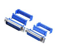 QUARKZMAN D-Sub 25 Pin 2 Righe Maschio Spina e Femmina Presa Scheda Connettore RS232 Seriale Porta Senza Saldatura Terminale Blocco Adattatore 1 Set