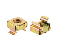QUARKZMAN Dadi a Gabbia M6 per Armadi Rack Server, Acciaio Carbonio Zincato Giallo, 50pz