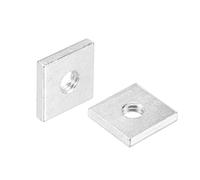 QUARKZMAN Dadi Quadrati, M6x16mmx3mm Zincati Kit di Assortimento di Filettature Metriche Grossolane, 100 Pz