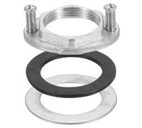 QUARKZMAN Dado Bloccaggio Esagonale Filettatura Femmina （31mm） 1-1/4" Dadi Bloccaggio Rubinetto Foro Singolo Guarnizione Set Strumenti Fissaggio Rubinetto (Dimensioni Complessive: 54x42,5mm)