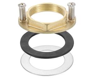QUARKZMAN Dado Bloccaggio Esagonale Filettatura Femmina （31mm) 1-1/4" Dadi Bloccaggio Rubinetto Ottone Foro Singolo Guarnizione, Set Strumenti Fissaggio Rubinetto, Lavabo (Ovale)