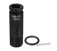 QUARKZMAN Dado esagonale a impatto da 1/2" 22mm in acciaio Cr-Mo a 6 punte con perno di sicurezza per adattatori e avvitatori a batteria