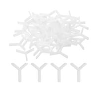 QUARKZMAN Distanziatore Piastrella Y 1,5mm Plastica Bianco 100pz | Distanziatore in Plastica a Forma di Y Bianco, per Piastrelle Parete e Pavimento, Installazione Ceramiche, Spessore Variabile