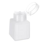 QUARKZMAN Distributore Alcool Solvente 150ml(5.1oz) Tipo Pressione Pompa Erogatore Liquidi Antispruzzo Sicuro Esd Coperchio Plastica Sigillante per Alcol, Smalto Unghie Struccante Bianco