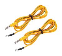 QUARKZMAN ESD Cavi di messa a terra, 1.8m/71" Antistatico Cavo Terra Giallo, per Eliminazione Conduttore Elettrostatico, 2pz