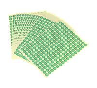 QUARKZMAN Etichette Autoadesive 0,39" Qc Pass 08 Adesivi Rotondi 2880Pz | Sigilli Antimanomissione, per Approvazioni di Controllo Qualità Gestione Dell'Inventario, Verde