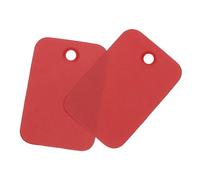 QUARKZMAN Etichette trasporto Plastica Impermeabile con Occhiello Vuoto, Etichette Identificazione Prodotto, Marcatura Valvola, Etichettatura Esterna,2x3cm/0.79x1.18", Pz100, Rosso