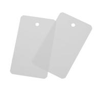 QUARKZMAN Etichette trasporto Plastica Impermeabile con Occhiello Vuoto, Etichette Identificazione Prodotto, Marcatura Valvola, Etichettatura Esterna, 4x7cm/1.57x2.76", Pz100, Grigio