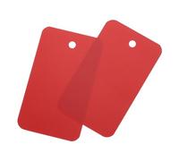 QUARKZMAN Etichette trasporto Plastica Impermeabile con Occhiello Vuoto, Etichette Identificazione Prodotto, Marcatura Valvola, Etichettatura Esterna, 3,5x6cm/1,38x2,36", Pz100, Rosso