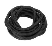 QUARKZMAN Fascetta Divisa per Guaina per Cavi 3/4" 25Ft Nera Guaina Intrecciata Autoavvolgente in Pet Antincendio Ul94-V2 per Gestione Cavi Auto, Casa