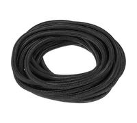 QUARKZMAN Fascetta Divisa per Guaina per Cavi 9/32" 25Ft Nera Guaina Intrecciata Autoavvolgente in Pet Antincendio Ul94-V2 per Automotive, Gestione Cavi Domestica