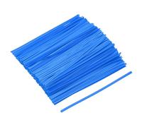 QUARKZMAN Fascette Stringicavo Twist 6" 150mm Legami per Pane Chiusura Plastica Metallico per Legare Pane Caramelle Biscotto Sacchetti Regalo Cravatte Lavori Artistici Artigianali Blu 300pz