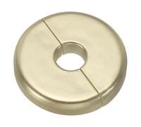 QUARKZMAN Fascia Divisibile Da Parete, Piastra Decorativa Autoadesiva In ABS Per Diametro 10mm/0.4", Copertura Tubo Acqua Per Decorazione Rubinetto Cucina Bagno, Oro