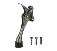 QUARKZMAN Fermaporta kickdown, Supporto Fermaporta One Touch Kickdown con Punta in Gomma Antiscivolo e Viti 6-Pollici Cavalletto Porta in Metallo per Parte Inferiore Porta, Bronzo