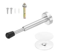 QUARKZMAN Fermaporta Magnetica Da 6" Regolabile, Fermaporta Con Paraurti, Protettore Per Parete In Acciaio Inox Per Parte Inferiore O Superiore Della Porta, Casa, Ufficio, Argento