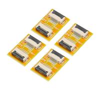 QUARKZMAN FFC FPC Estensione Scheda PCB Estendere ZIP HDD Connettore 10 Pin 0.5mm Passo Singolo Lato per LCD 3D Stampante Videocamera DVD TV Laptop 4pz