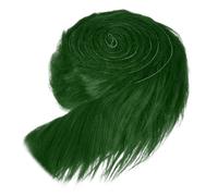 QUARKZMAN Finta Pelliccia, 150 x 5 cm Pelliccia Sintetica Morbida, Tessuto Soffice e Lanuginoso Strisce Pre-tagliate per Artigianato Barba Capelli Costumi Bambole Cosplay, Verde Scuro