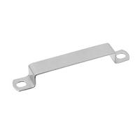 QUARKZMAN Forma U Connettore Staffa, 100mm x 20mm 304 Inossidabile Acciaio Inossidabile Acciaio Barra Sicurezza Supporto Staffe Supporto Montante Canale, 1pz