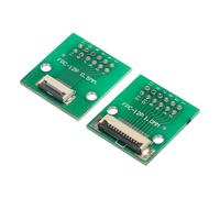 QUARKZMAN FPC FFC PCB Convertitore Scheda 12P 0.5mm sul Lato Zoccolo, Posteriore 1.0mm, a DIP 2,54 mm per LCD 3D Stampante Fotocamera DVD TV 2pz
