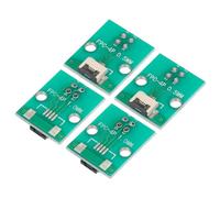 QUARKZMAN FPC FFC PCB Convertitore Scheda 4P 0.5mm sul Lato Zoccolo, Posteriore 1.0mm, a DIP 2,54 mm per LCD 3D Stampante Videocamera DVD TV Laptop 4pz