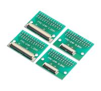 QUARKZMAN FPC FFC PCB Scheda Convertitore 24P 0,5 mm sul Lato Presa, Retro 1,0 mm, a DIP 2,54 mm per LCD Stampante 3D Fotocamera DVD TV 4pz