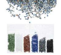 QUARKZMAN Frammenti Vetro Alto Lustro Frantumato 1-3mm 29g Rotto Vetro Pezzi Irregolare Vetro Metallico Cristallo Trucioli per Unghie Arte Artigianato Fai da Te Vaso Gioielli Multicolore