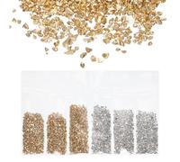 QUARKZMAN Frammenti Vetro Alto Lustro Frantumato 1-3mm 30g Rotto Vetro Pezzi Irregolare Vetro Metallico Cristallo Trucioli per Unghie Arte Fai da Te Vaso Gioielli Decorazione Multicolore