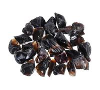 QUARKZMAN Fuoco Vetro per Fuoco Fossa 2-3cm(1/9") Alta Lucente Riflettente Vetro Rocce per Naturale O Propano Caminetto Sicuro per Aperto e Interno Fuoco Fossa Vetro Nero