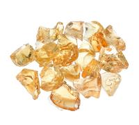 QUARKZMAN Fuoco Vetro per Fuoco Fossa 2-3cm(1/9") Alta Lucente Riflettente Vetro Rocce per Naturale O Propano Caminetto Sicuro per Aperto e Interno Fuoco Fossa Vetro Marrone