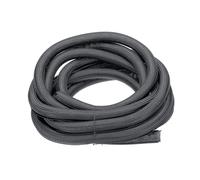 QUARKZMAN Gaina Intrecciata Autoaderente Con Fessura 1-1/8" 25Ft Grigio Gaina In PET Autoaderente Resistente Al Fuoco UL94-V2 Per Gestione Cavi Automobilistici E Domestici