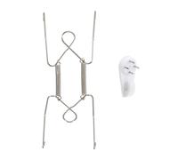 QUARKZMAN Gancio per Piatti, Ganci per Piatti da Parete in Acciaio Inossidabile da 6 Pollici Con Ganci Decorativi da Parete e Protettori per Punte per Piatti Decorativi e Arte