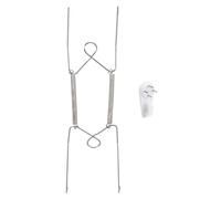 QUARKZMAN Gancio per Piatti, Ganci per Piatti da Parete in Acciaio Inossidabile da 8 Pollici Con Ganci Decorativi da Parete e Protezione per Punte per Piatti Decorativi e Arte