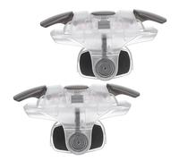 QUARKZMAN Gioco Grilletto Mobile Gioco Controller Terzo Doppio Lato Fuoco Tasti Sparatutto Sensibile Trasparente per 4.7-6.5" Cellulare Telefono