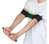 QUARKZMAN Golf Banda Attrezzatura per Allenamento Fasce per Braccio Golf, Lunghezza 35cm Larghezza 7cm Attrezzatura Pratica Swing Correzione Golf, Nero Verde