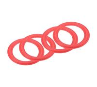 QUARKZMAN Gomma Altoparlante Schiuma Bordo Surround Anelli 4" 68mm x 100mm Perforato Subwoofer Anelli Sostituzione Parti per Altoparlante Riparazione o Fai da Te Rosso 4pz